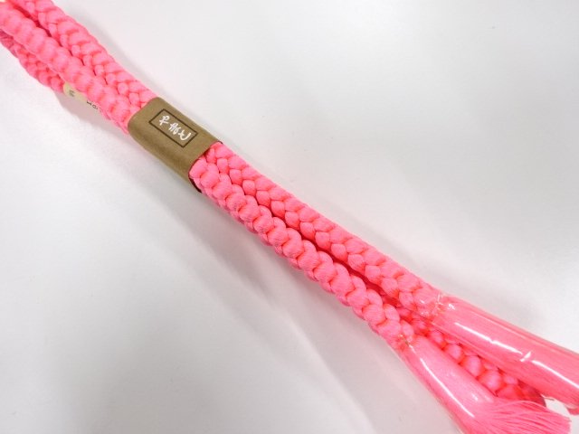 未使用品　正絹　手組帯締め